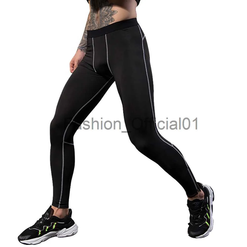 Quick Drying Mens Compression Running Leggings With Reflective