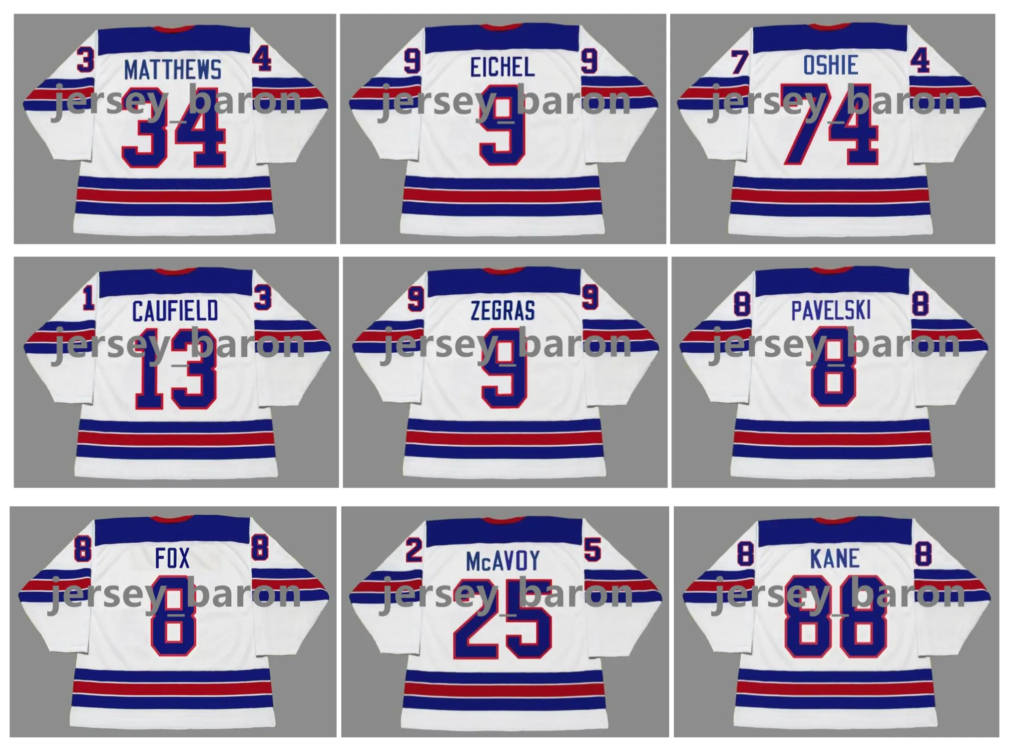 TREVOR ZEGRAS PATRICK KANE USA Hockey-Trikots 2010 2016 JACK EICHEL AUSTON MATTHEWS TJ OSHIE ADAM FOX CHARLIE McAVOY LUKE HUGHES BRADY TKACHUK Weiß Größe S-4XL