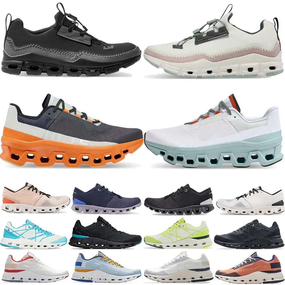 sur cloud Top x 3 Cloudnova form Chaussures de course On Cloud 5 hommes femmes Triple Black White Rock Grey Blue Tide Olive Reseda hommes baskets baskets d'extérieur