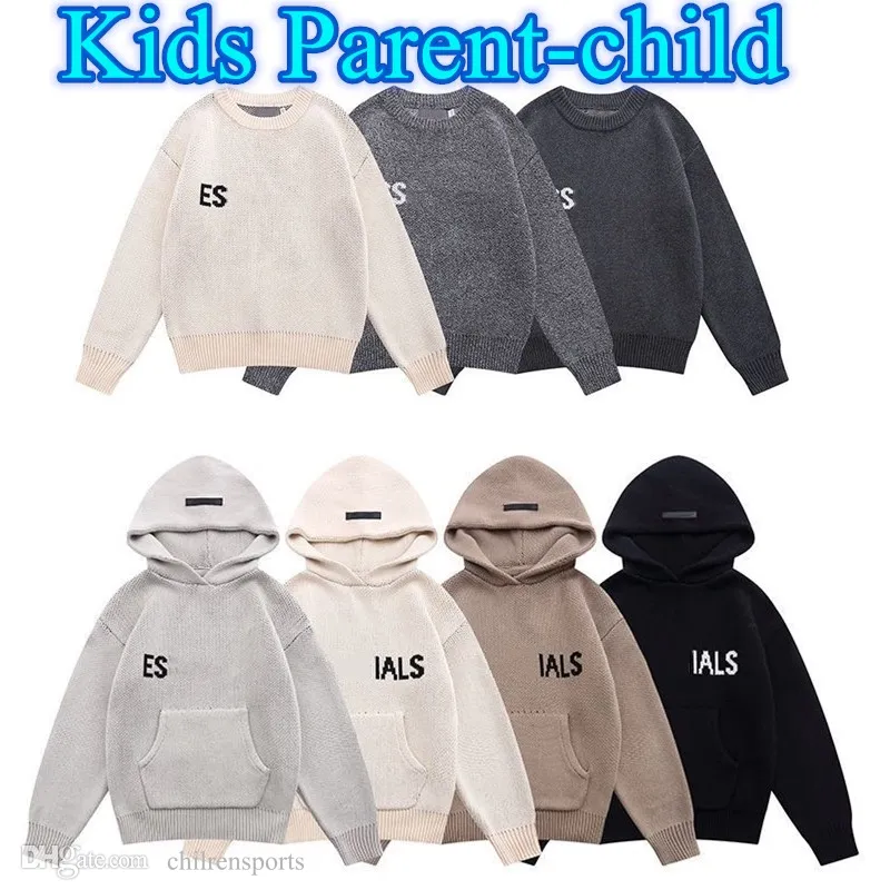 Vêtements pour enfants Pulls pour bébés Pull à capuche de créateur pour garçons et filles tricoté à manches longues surdimensionné lettre Style de mode