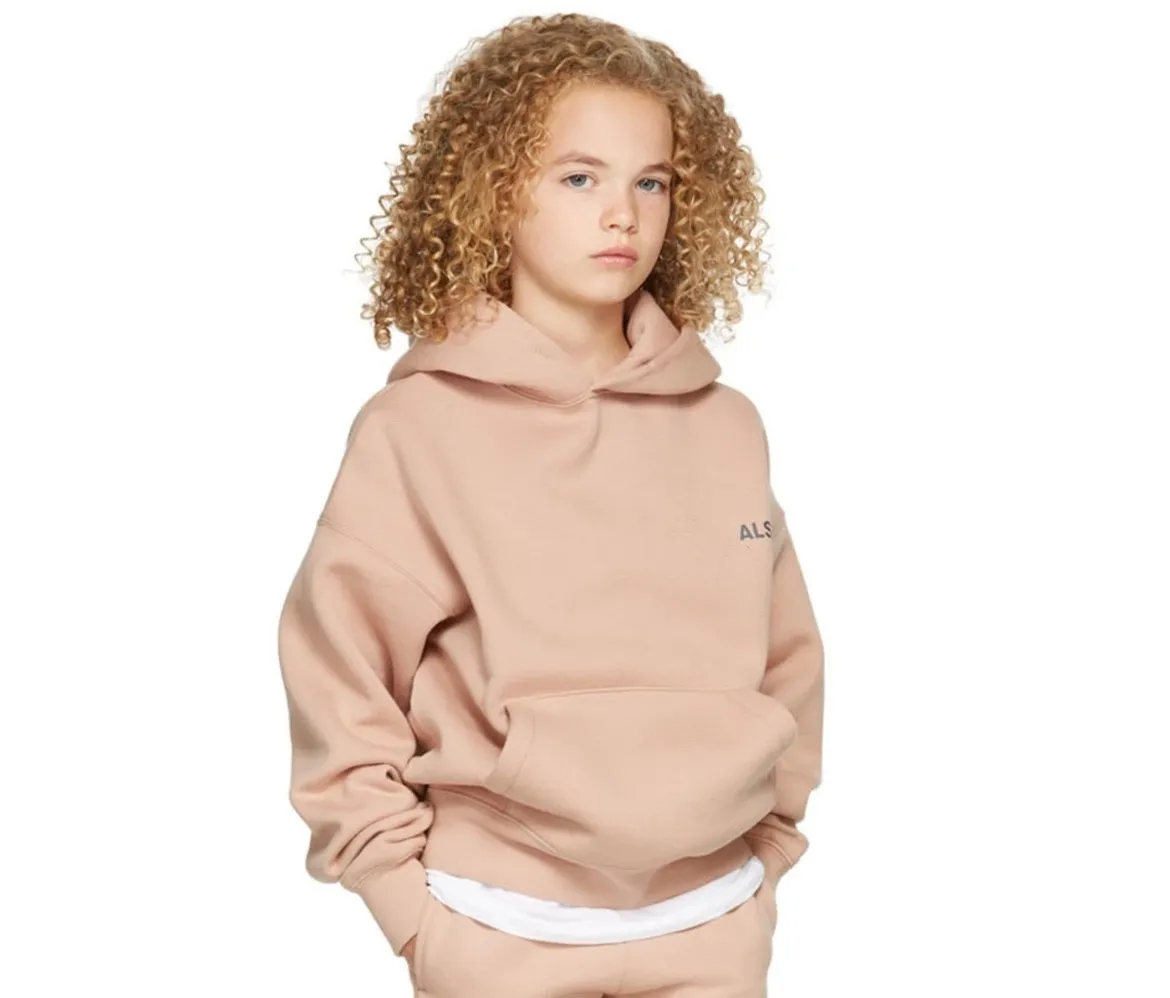 Kids Desinger Sweter z kapturem Kids Blukie Essentail Boys Dziewczyny Bluza Essent luźne maluch swetry długie rękawowe kieszenie estetyczne projekty tkaniny streetwear