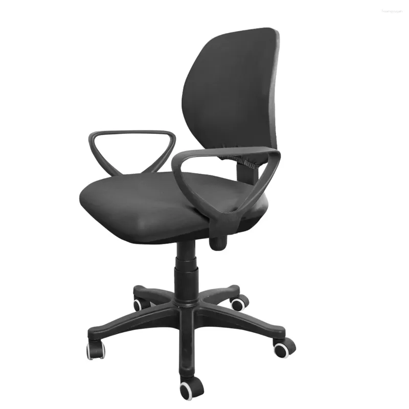 Chair Covers Computer Desk Task Office Rotating Cover For Home ( Black Style )