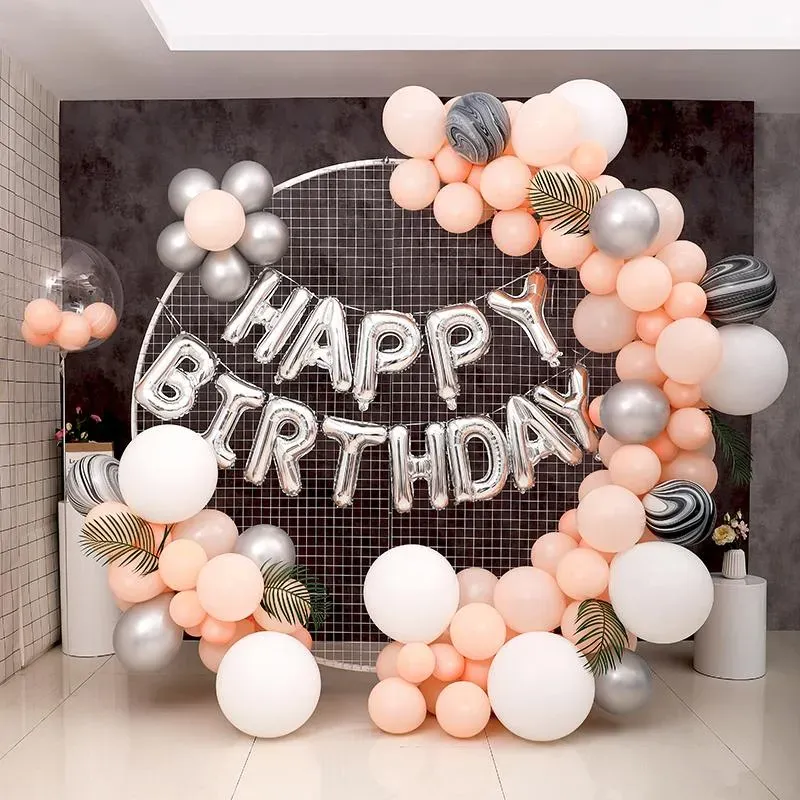 98cm Beyaz Plastik Balon Arch Halkası DIY arka plan tutucu daire balon taban taban bebek duş doğum günü düğün dekorasyon dekorasyon