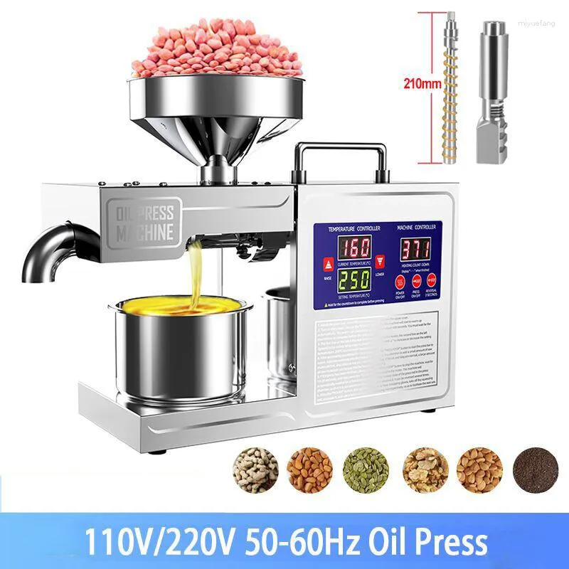 Automatic Hydraulic Cold Press Oil Machine Machine For Household Use ...