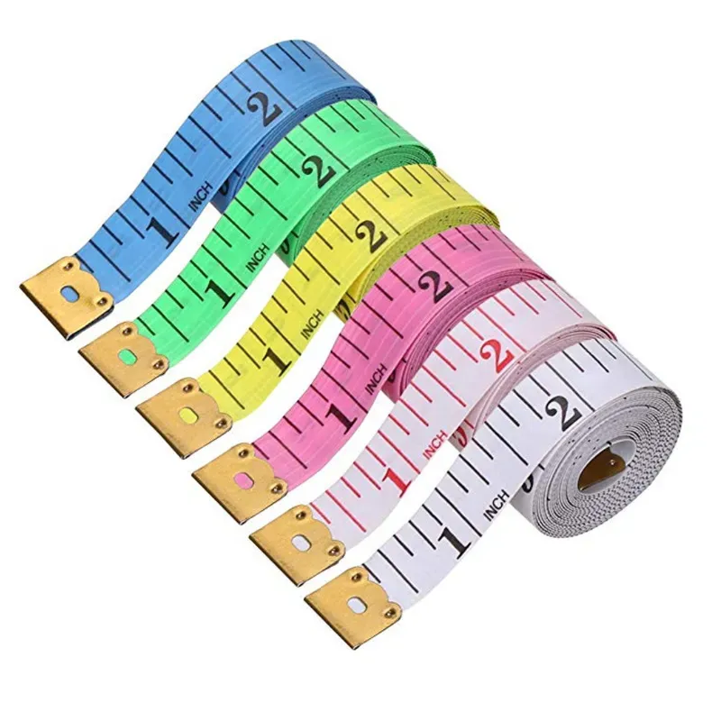 卸売ソフトルーラー材料ミシンボディ測定テープ布縫製ルーラーと巻尺のボディテープのテーラー150cm ll