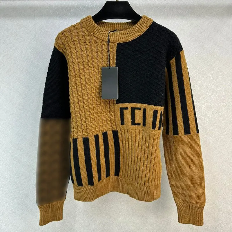 2023 FW Women Sweaters Knits Designer Tops With Letter Jacquard Runway Brand Designer Crop Top Cashmere Shirt Elasticity Multicolor Pullover Outwear Knitwear