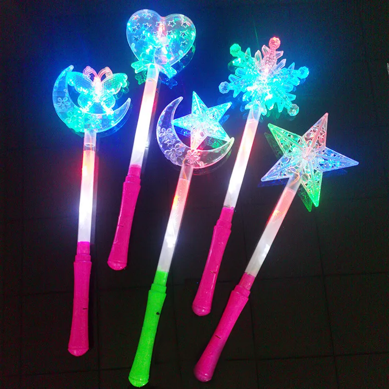 LED Light Sticks 1 st lysrörsfestdekor fairy Magic Wand Luminous Girl Happy Birthday Party Supplies Glow Favor Kids Gift Light Stick 230823