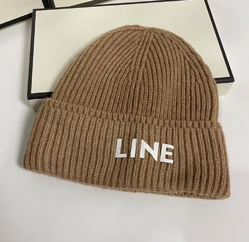 Autunno e inverno nuovo berretto di lana lettere cappello lavorato a maglia cappello da padrone di casa cinese cappello da uomo e da donna caldo berretto alla moda