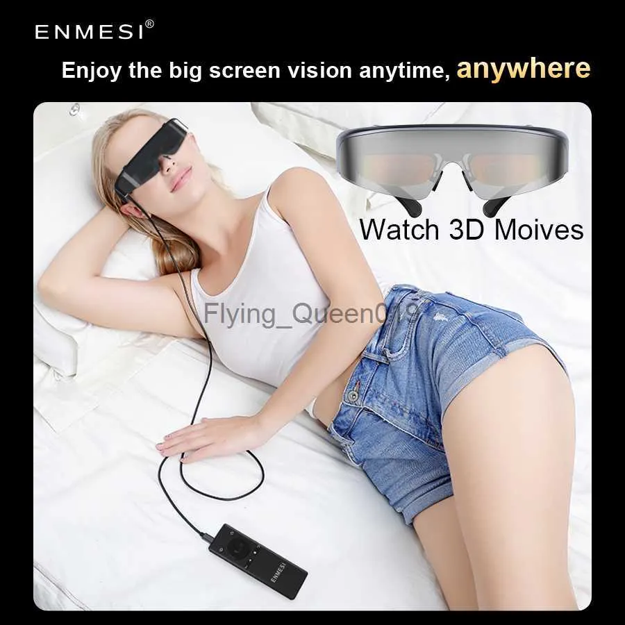 Ny Android WiFi 3D Video Glasses Mobile Theatre Support AR VR 1920*1080 Resolution 3D Smart Player With Blutooth 4.2 Eyeglasses HKD230812