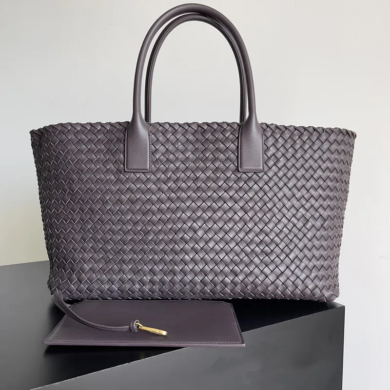 Designer di grandi dimensioni Tote Bag di lusso Botega Venetta Woven Tote Bag Women Bottegaa Borsa senza tempo a Lambiatta a agnelli morti Lady Fashion Black Black Black Fashion 941