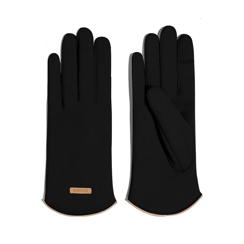Winter Gothic Lolita Five Fingers Gloves With Heated Lace And Black  Cashmere Guantes Calefactable Invierno Mujer From Mala84, $9.39
