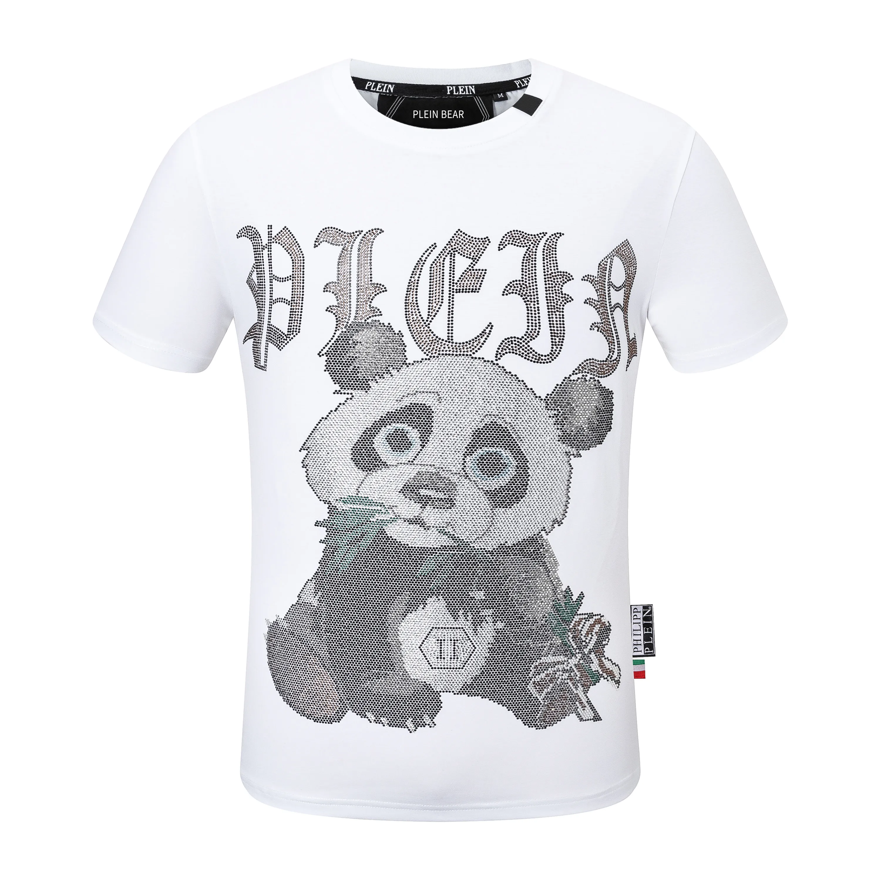 Plein Bear Trube Mens Designer Tshirts Brand одежда одежда для розыгрыша Shulls Skulls Мужская футболка с круглой шеей SS Ss Ss Hip Hop футболка Top Tees 16587