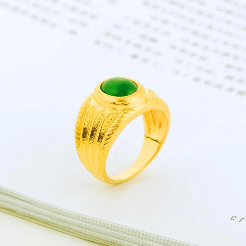 Bröllopsringar 15mm Blue Rhinestone Dubai Ring for Women Gift Gold Color Africa Lover's Ankomst Etiopien Big Crystal Design