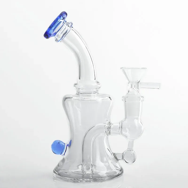 DHL!!! Beracky 6inch Glass Water Bongs With 14mm Glass Bowl Heady Glass Water Pipes Beaker Bongs Dab Oil Rigs Recycler Bong For Smoking