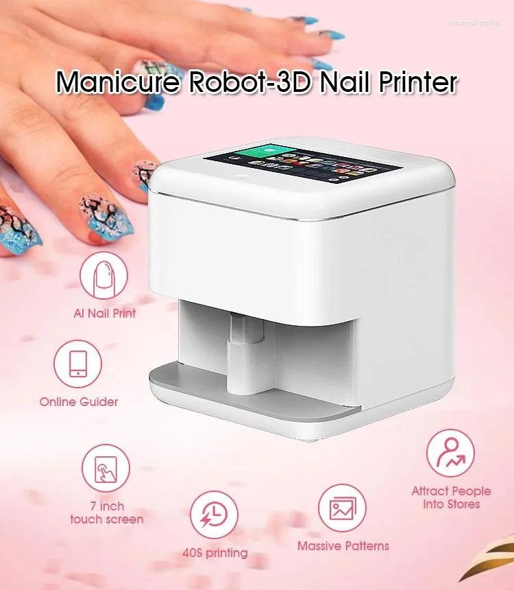 AJ-1001 Smart Digital Nail Art Printer 12V/110V 3D Automatic Nail Painting Machine  Nail Machine DIY Nail Art Machine - AliExpress