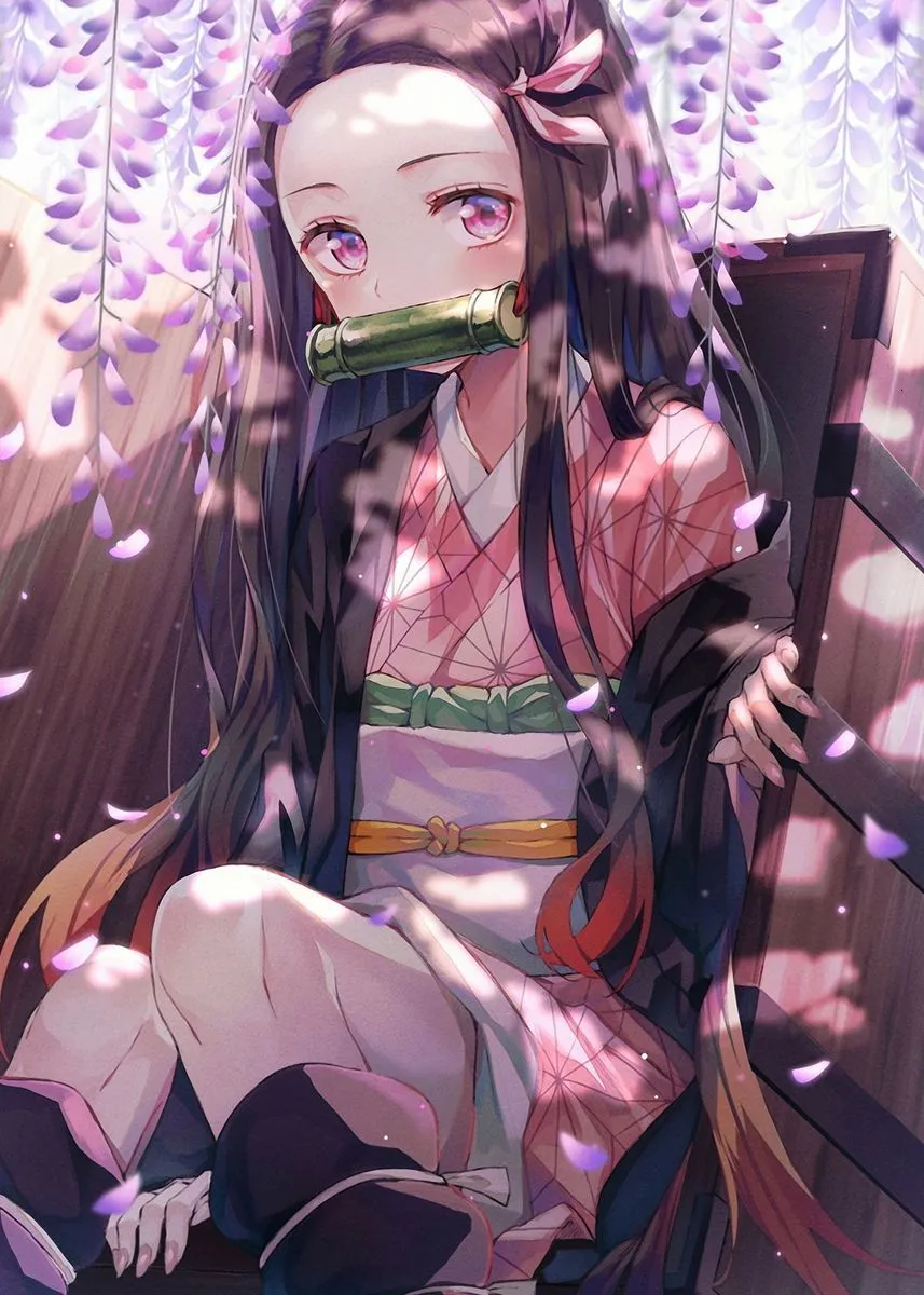 Japanese Anime Demon Slayer Nezuko Kamado Sexy Girl Canvas Print Tea Room  Wall Art Studio Decor Frames From Xianstore09, $15.73