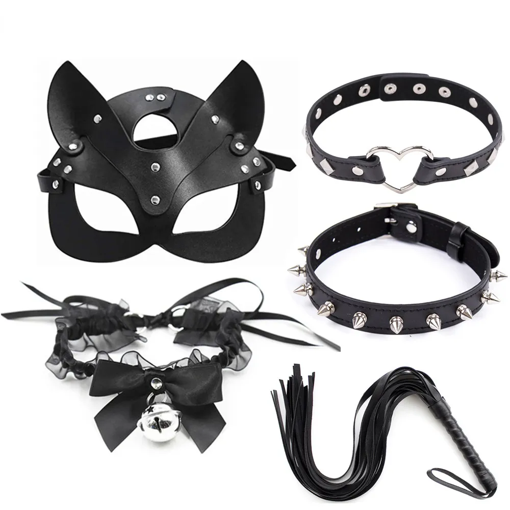 Adult Sexy Costume Set: Bdsm Bondage Leather Cat Mask, Neck Collar, Whip,  and Mouth Gag - Erotic Flirt Accessories for Men and Women 18+ from Dhgate  Adult Toys - price 17.15