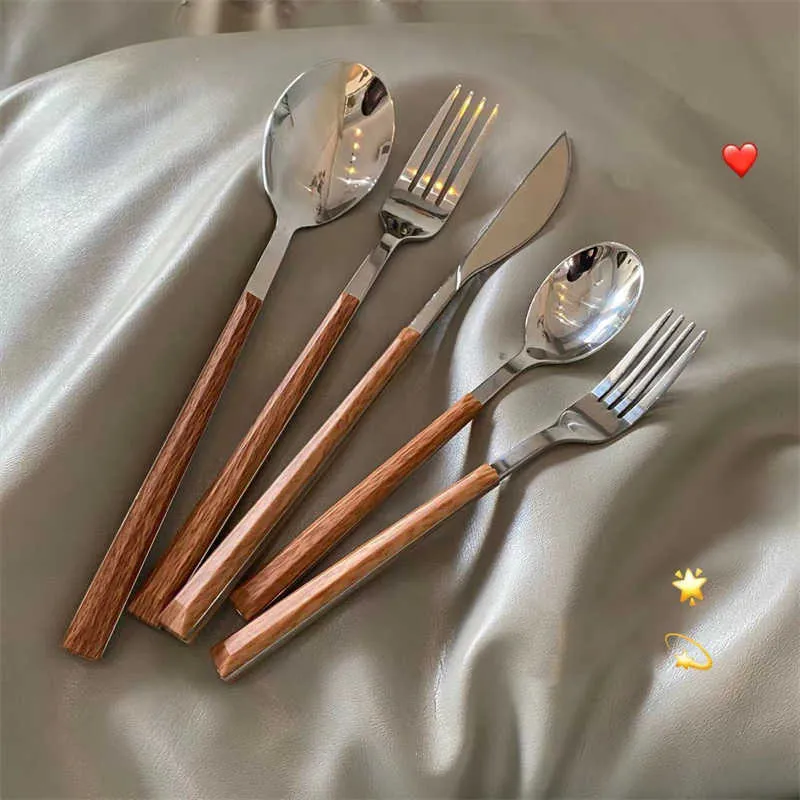  Juego de 6 tenedores de cobre de acero inoxidable de 8  pulgadas, tenedores de postre, tenedores de mesa, tenedores de ensalada  para el hogar, cocina o restaurante, apto para lavavajillas 