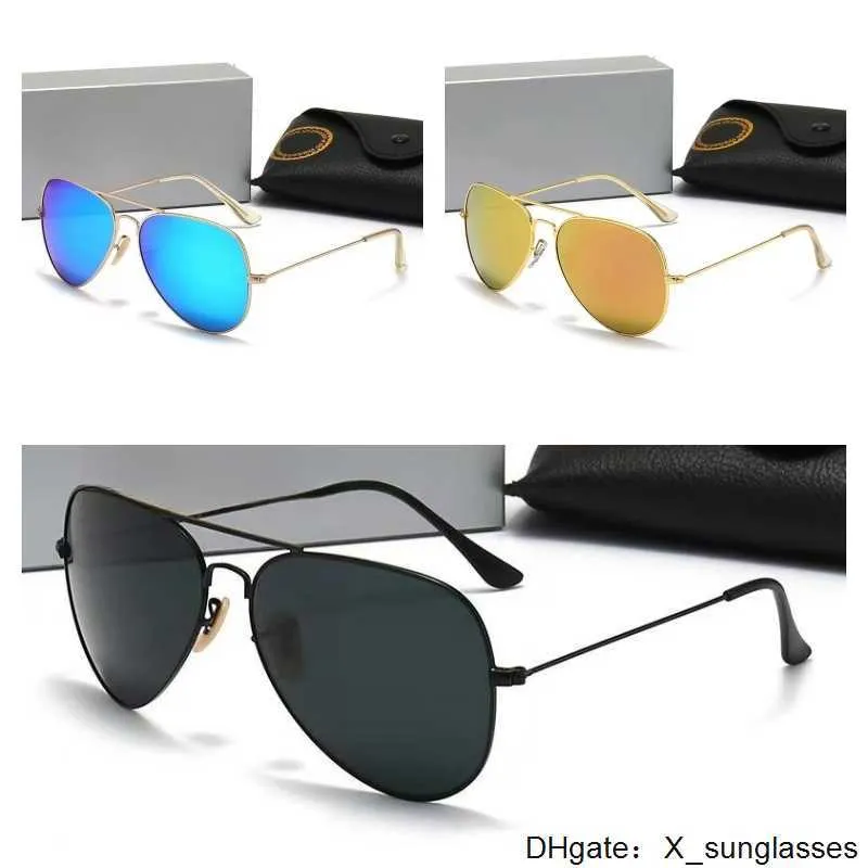 Luxurys Yasağı Tasarımcı Erkek Kadınlar Polarize Güneş Gözlüğü Adumbral Goggle UV400 Gözlük Klasik Marka Gözlükleri 3026 Erkek Güneş Gözlükleri Kutu ile Ray Metal Çerçevesi