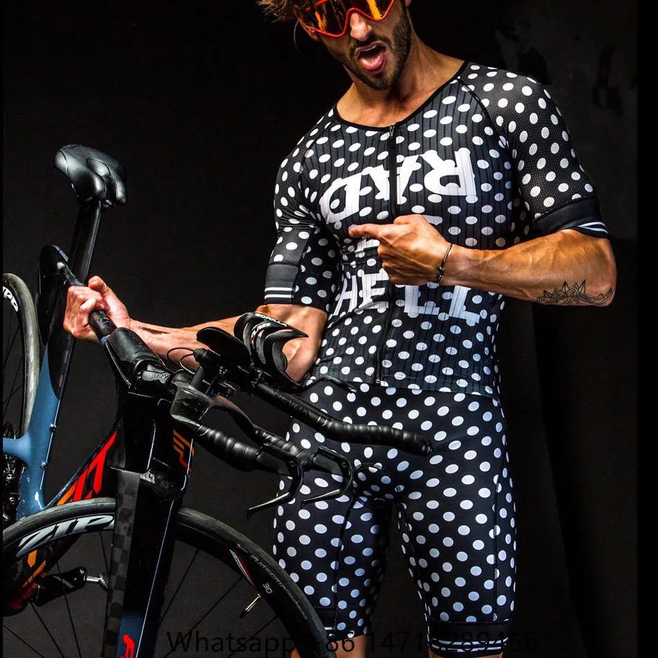 Велосипедные наборы Джерси любят боли триатлон костюм мужская профессиональная комбинезон с коротким рукав