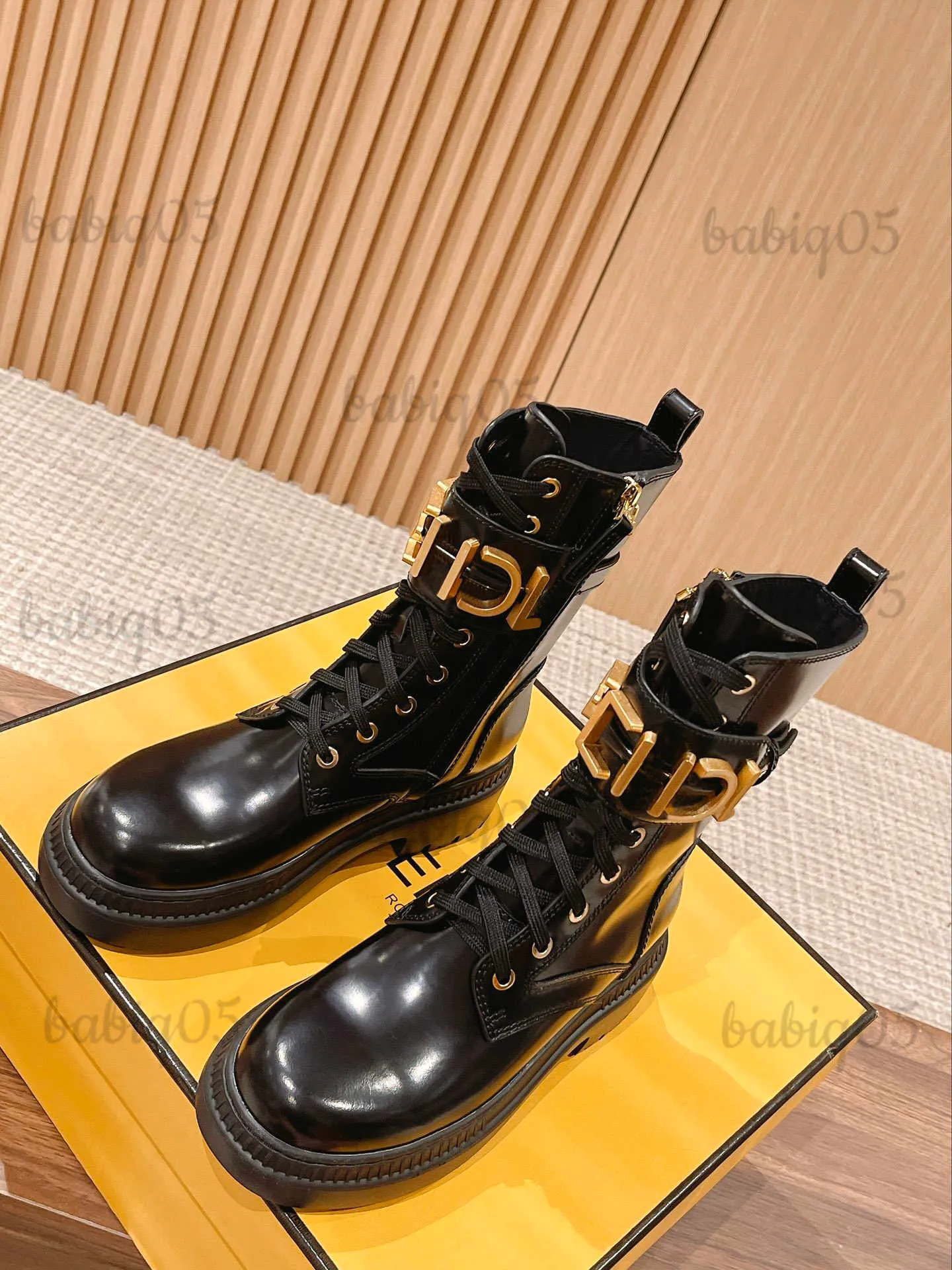 Platform top designer boots