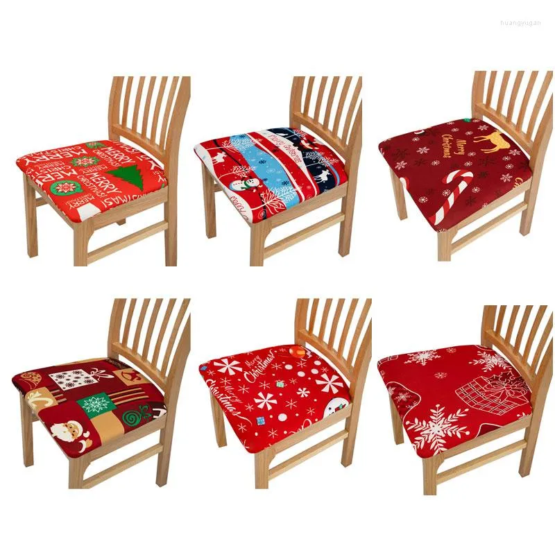 Coperture per sedie per sedili di Natale Slipcovers di allungamento per sala da pranzo Decorazione per feste di protezione per ufficio banchetto
