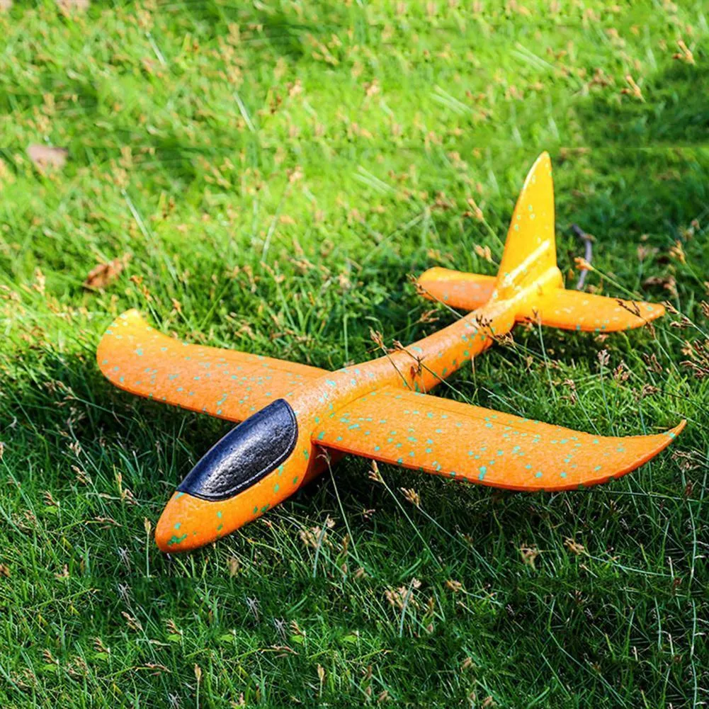 Avion électrique RC 48 cm, lancer à la main en mousse, jouets d'avion pour enfants, modèle d'avion volant pour l'extérieur, jouets de jeu d'herbe, cadeaux pour enfants 230823