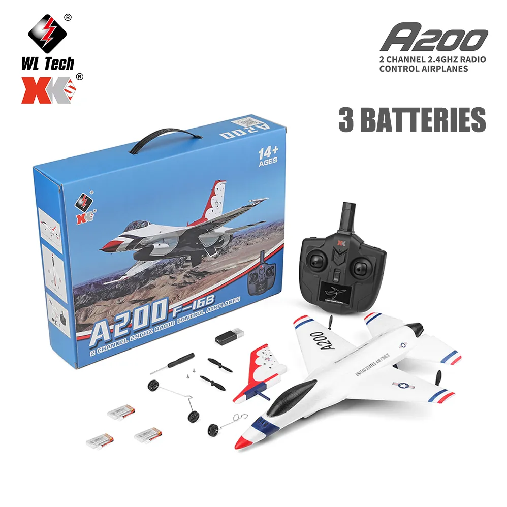 ElectricRC Aircraft WLtoys XK A500 RC Airplane QF4U Fighter FourChannel Machine A250 A200 Remote