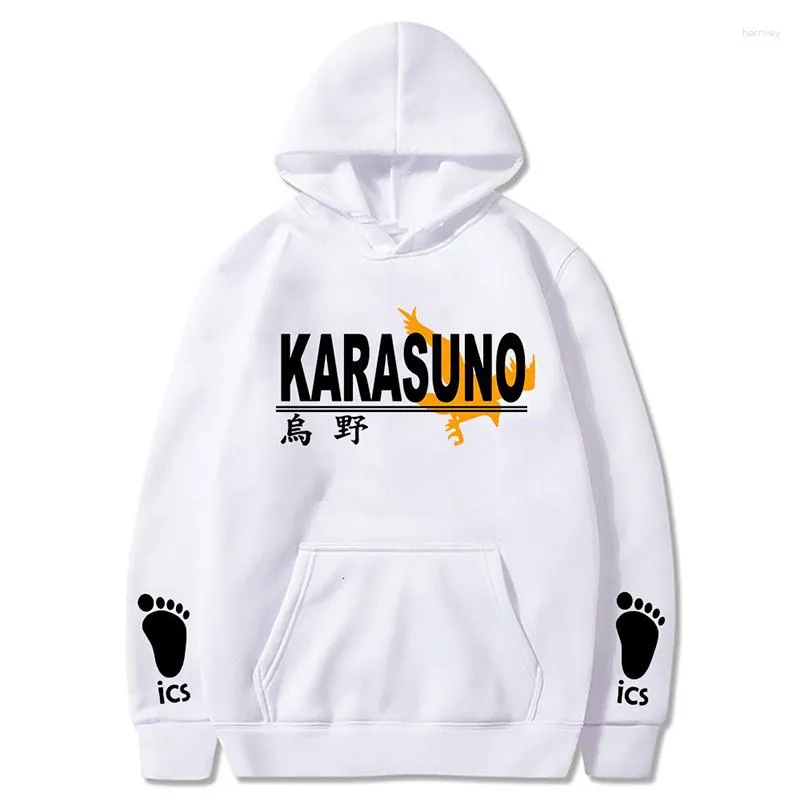 Herrtröjor 2023 anime haikyuu cosplay hoodie kvinnor y2k harajuku sweatshirt karasuno high school pullover hooded jacka sportkläder