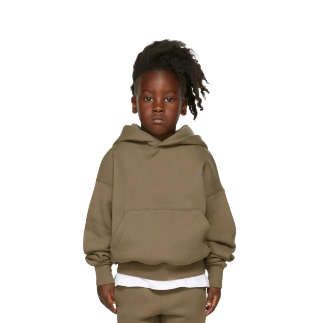 Kid Strei di maglione con cappuccio per bambini con cappuccio Essent Essentail sciolto maglioni per bambini estetica a maniche lunghe con tasche disegni abbigliamento streetwear essen