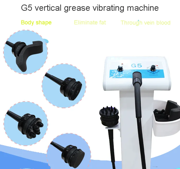 2023 G5 Factory Masseur Vibrateur 5 Têtes Massage Appareil de Beauté Corps Minceur Machine à Vide avec Support Livraison Gratuite CE