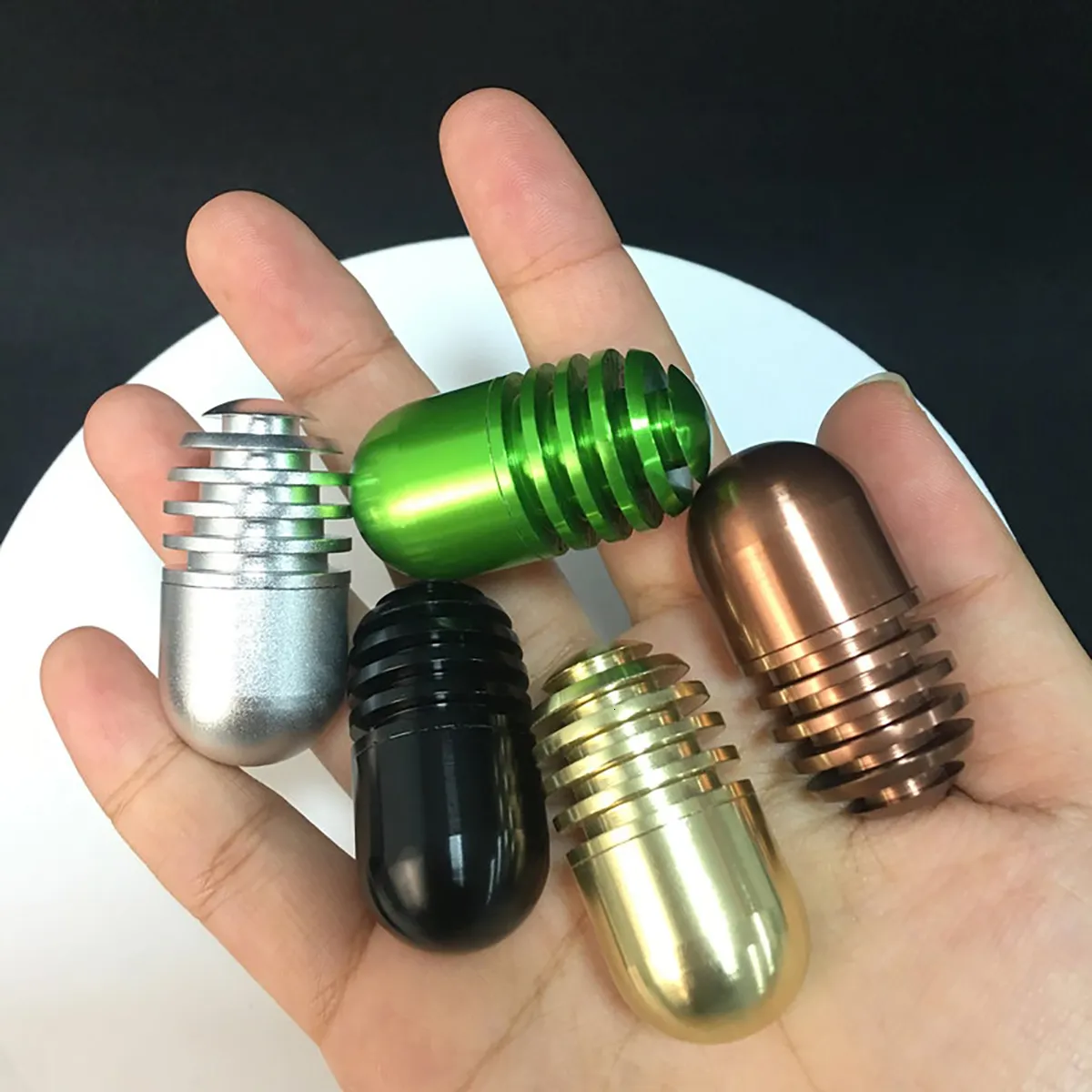 Spinning Top Fidget Slider EDC Metal Magnético Haptic Toys Cápsula ADHD Anti-Ansiedad Gadgets Escritorio silencioso Oficina Fidget Juguetes para adultos 230818