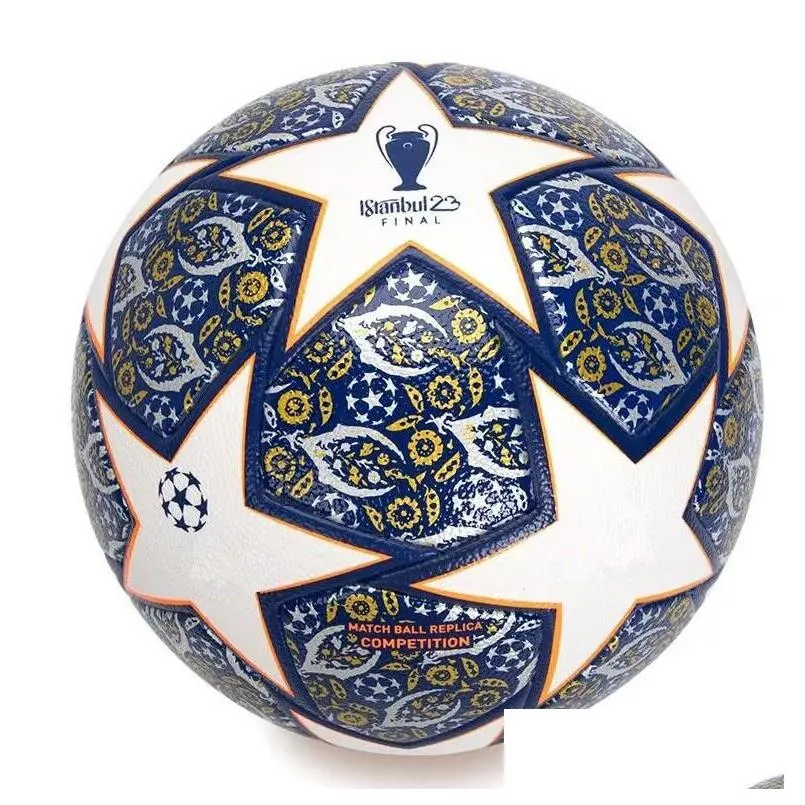  22 23 24 european champion soccer ball size 5 2022 2023 2024 final kyiv pu balls granules slip-resistant football