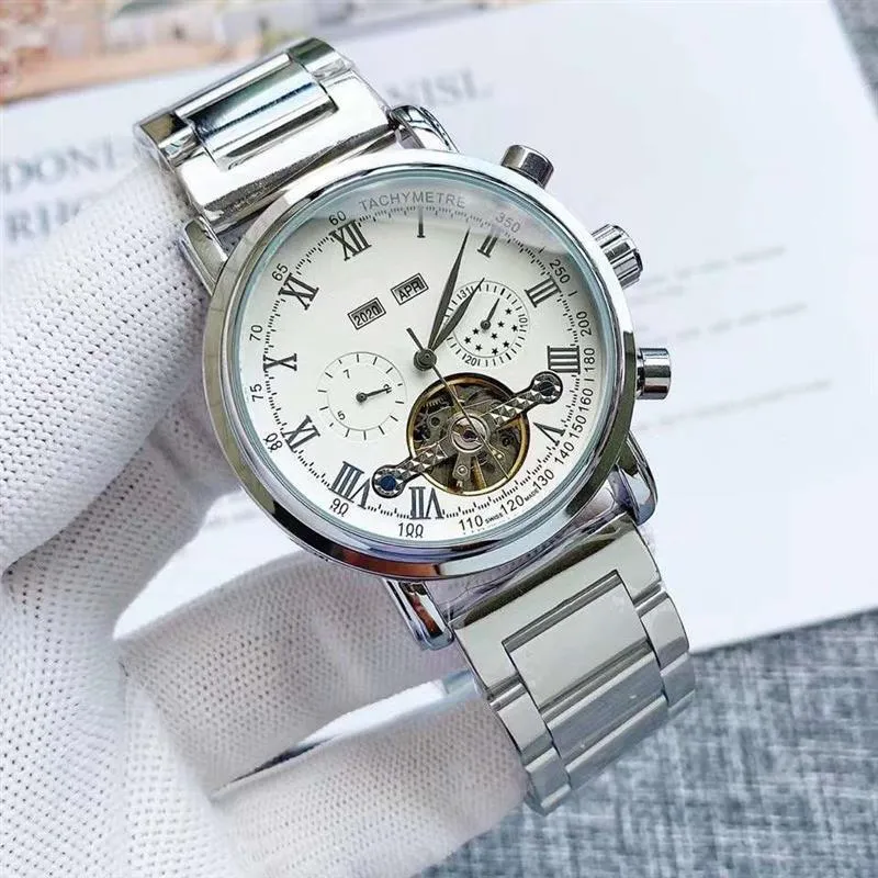 Men's Automatic Movement Watches Calendar/Date Diamond Luminous waterproof wristwatches Luxury Folding wristwatch 45mm