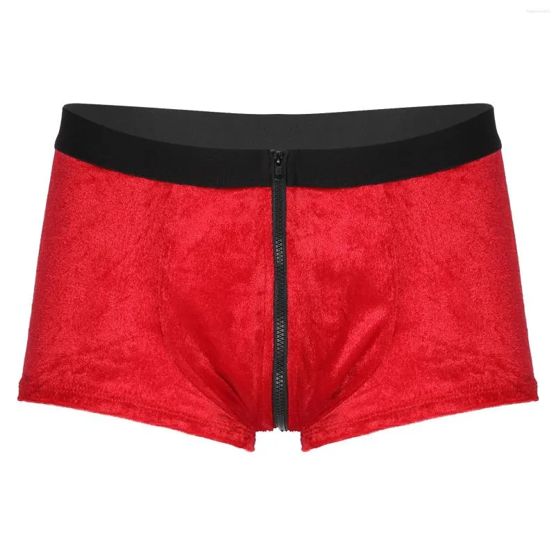 Underpants 2023 MENS Sexy Christmas In biancheria intima elastica Breta boxer in velluto in giistenza