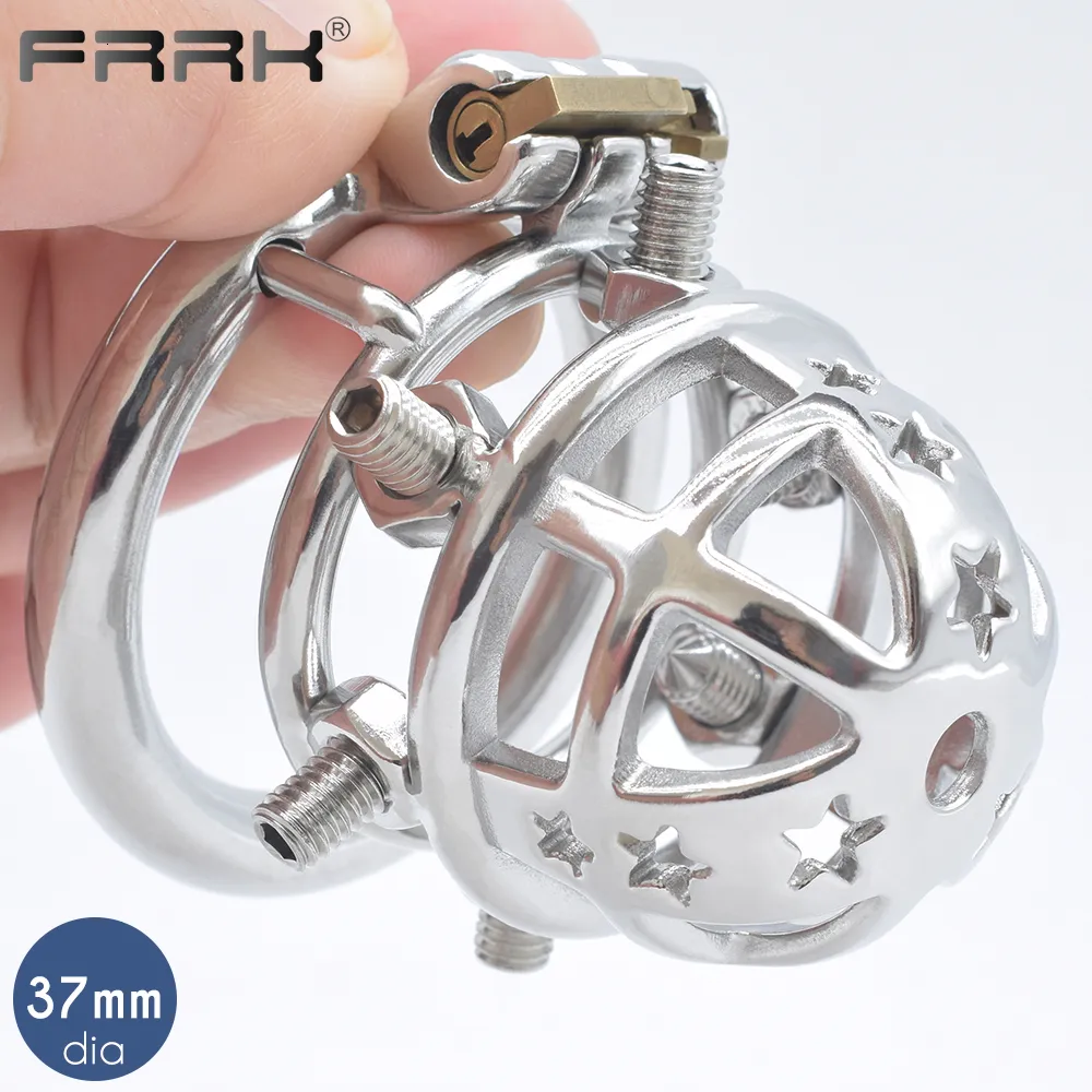 Cockring BDSM Sex Toys Spiked Cock Cage Anello per pene Castità dura Erigenza Negazione Vizioso dispositivo maschile Brutale stimolazione Vite Sissy 230824