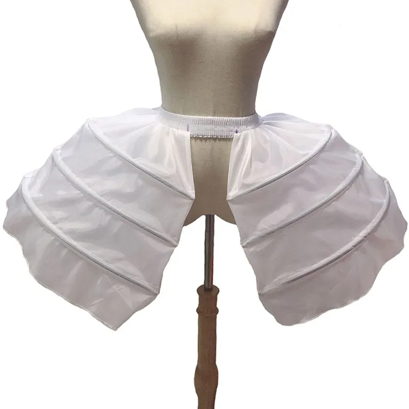 Kadın Kafes Elbise Kısa İkili Petticoat Giyim Barok Crinoline Hoops Cosplay Aksesuarları