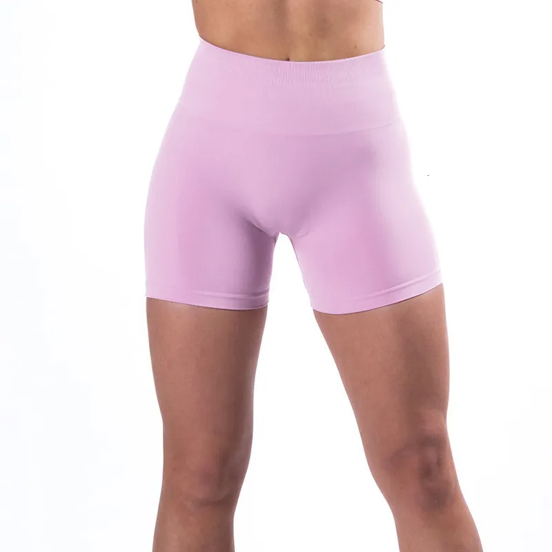 High Waist Seamless Yoga Shorts With Scrunch Butt And Push Up