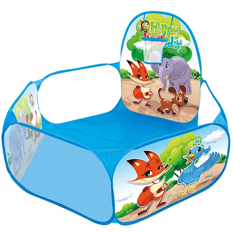 Baby rout 1 1,5 m a pallone a sfera di palla portatile a base di babypen con piscina pieghevole a sfera oceanica con cesto con giocattoli per la tenda da campeggio per bambini 230823