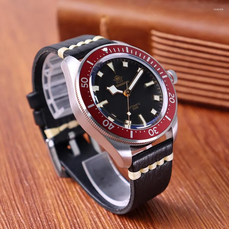 Wristwatches ADDIESDIVE Vintage Watch For Men BB58 Diver PT5000 Movement Bubble Sapphire Glass 20Bar BGW9 Automatic Mechanical Watches