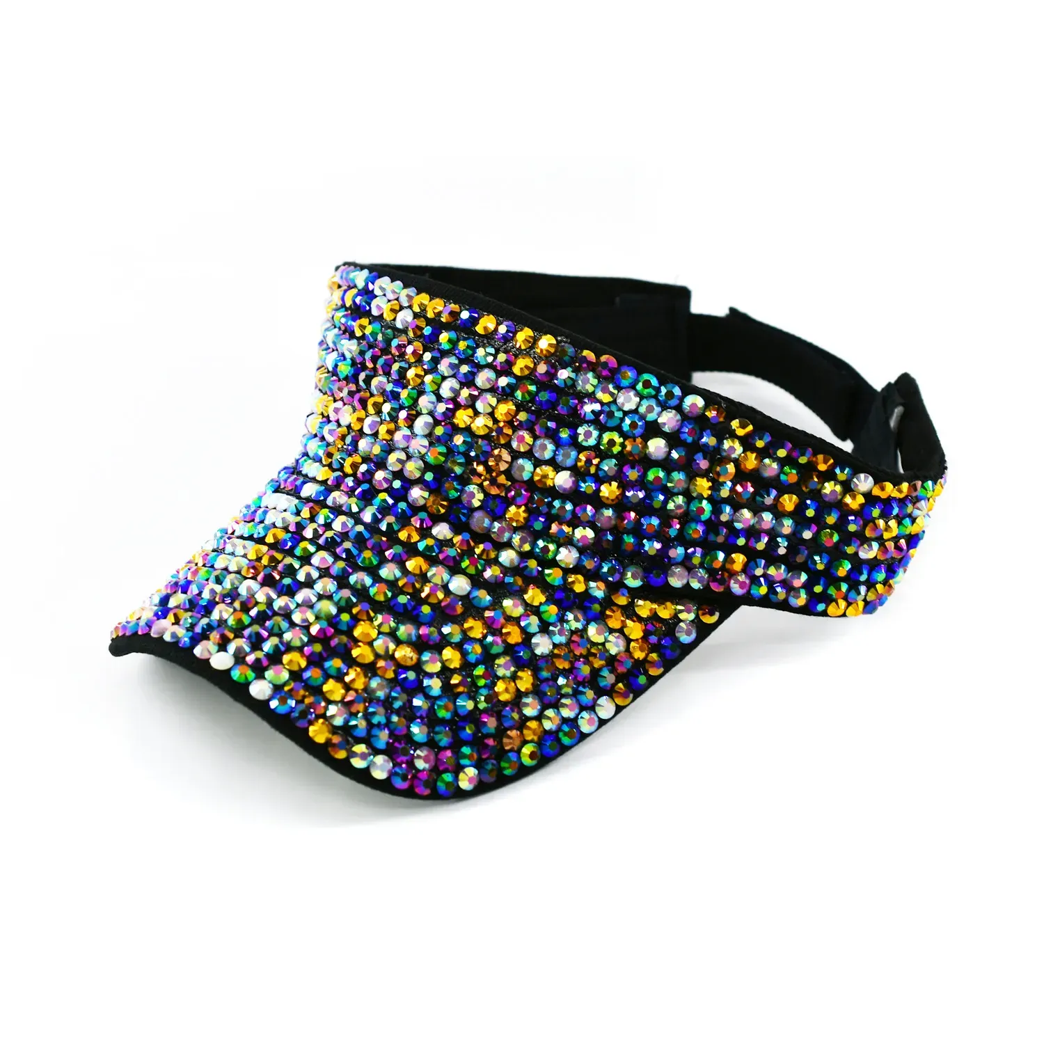 Adjustable Rhinestone Visor Hat For Women And Men Perfect For