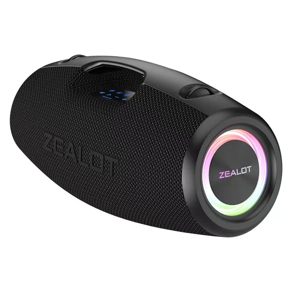 Zealot S78 High Power100WパーティースピーカーポータブルBluetoothスピーカーパワフルなサウンドボックスワイヤレスサブウーファーステレオスーパーベースMP3プレーヤーブームボックス