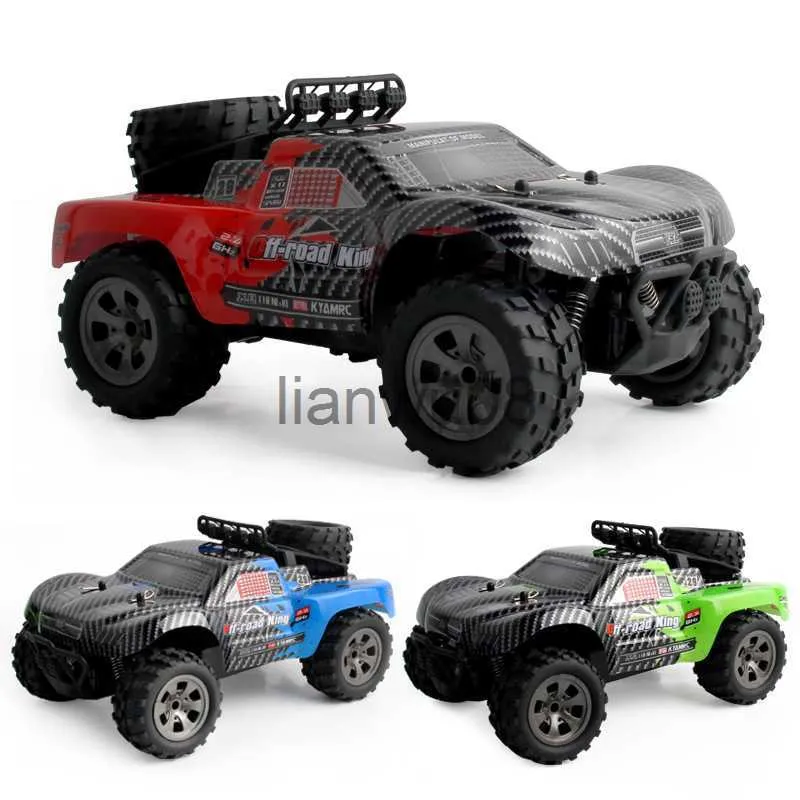 Electric/RC Car 22CM 118 24GHz Wireless Remote Control Truck 18kmH Drift RC OffRoad Car Truck RTR Toys Gift Juguetes Navidad Gifts for boys x0824