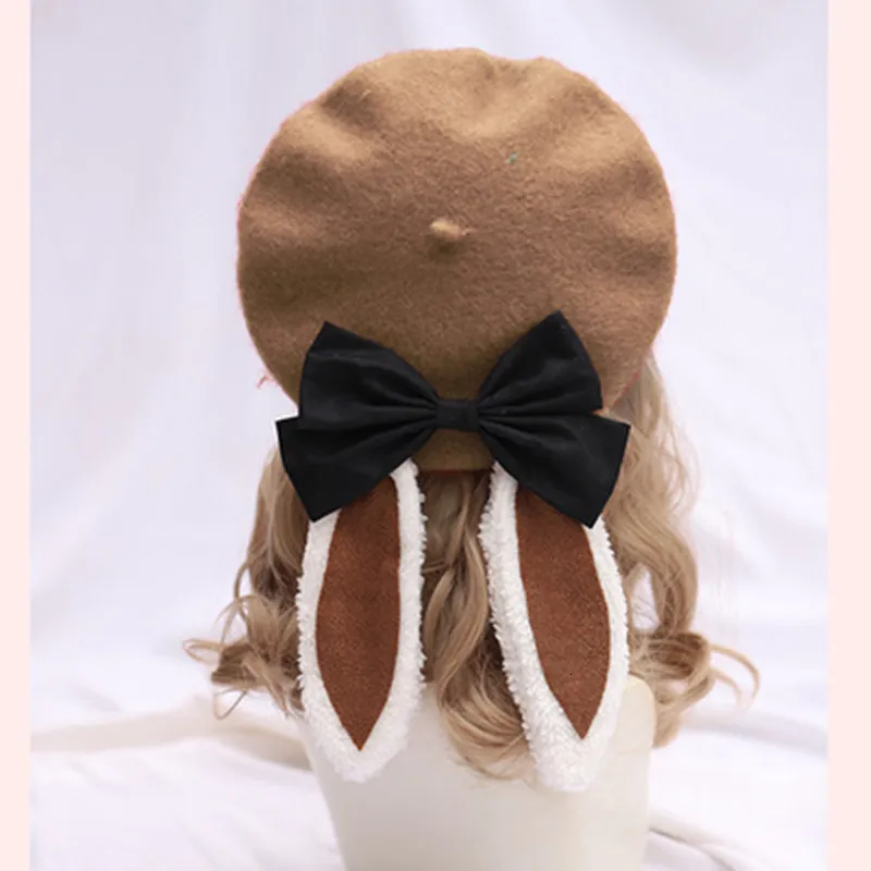 Cute Rabbit Ears Lolita beret for Girls - Warm Unisex Artist