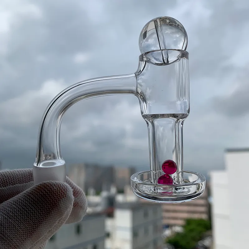 Envio DHL !!! Todo o corpo com solda cheia de solda chanfrada borda terp chorrugo fumando quartzo banger com tampa de vidro e 6mm ruby ​​10mm 14mm 18mm 45 90 unhas para plataformas DAB e bongo de água