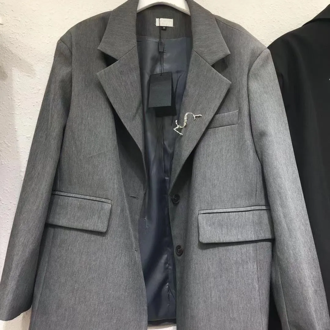 Y Letters Sl Damska projektantka marynarka płaszcz z płaszczem Blazer Fating Spring Autumn Nowy wydany top