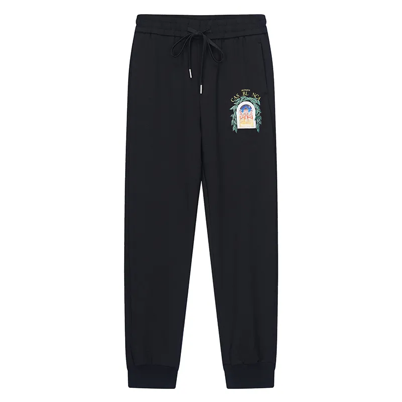 Herrbyxor herr joggar varumärke casual fitness kvinnor sportkläder träning bottnar mager sweatpants byxor svarta vita gym jogger spår