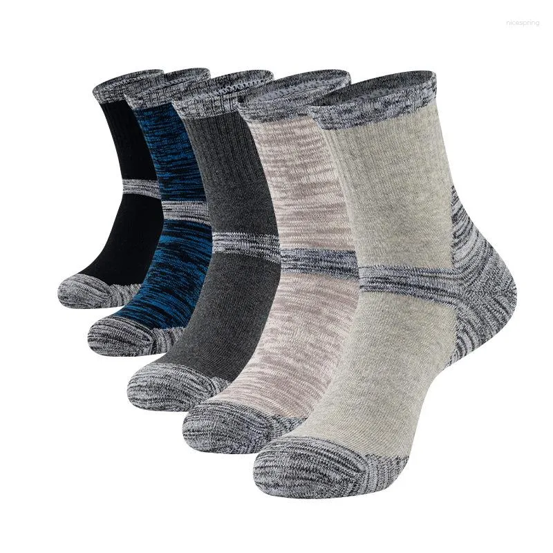 Chaussettes de sport en coton pour hommes et femmes, chaussettes de randonnée, de marche, chaudes, thermiques, confortables, rembourrées, évacuant l'humidité, pour l'hiver