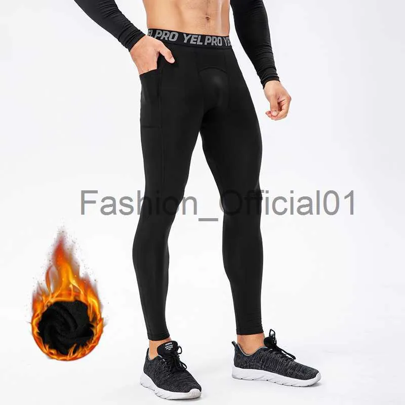 Mens Compression Thermal Running Leggings For Gym, Crossfit