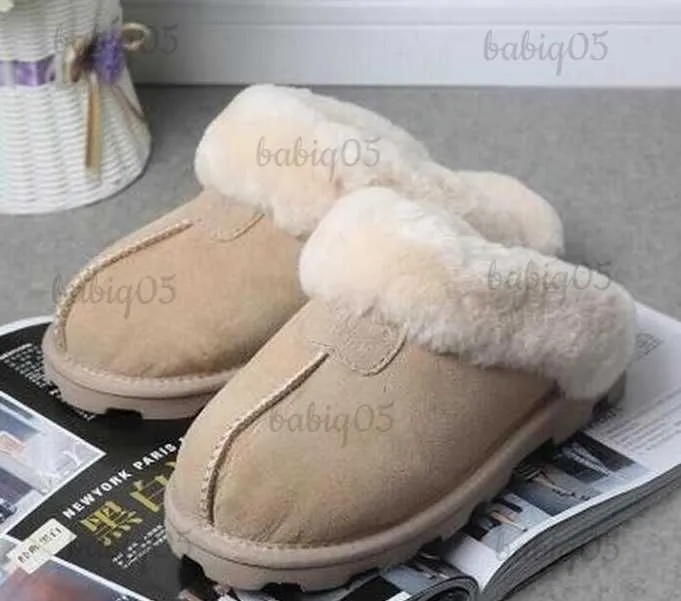 Pantoufles classiques WGG pantoufles chaudes en coton pour hommes et femmes, bottes courtes, bottes de neige en coton babiq05